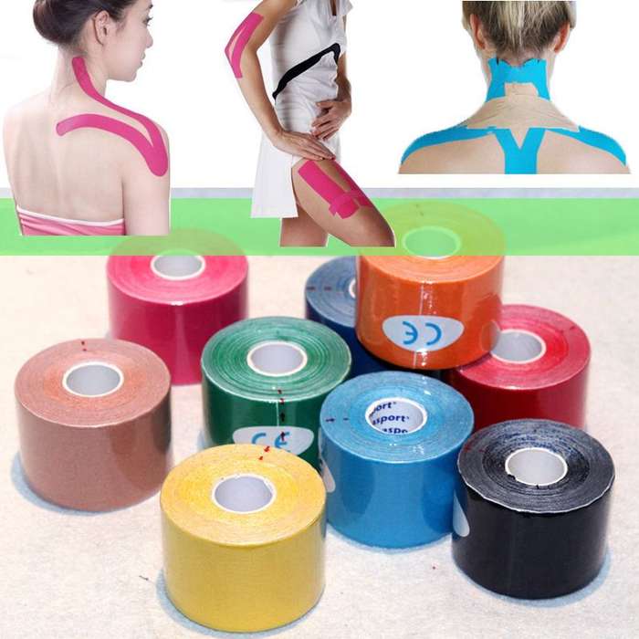 *LOCAL STOCK* 5m x 5cm Kinesiology Sports Muscles Care Elastic Physio Therapeutic Tape