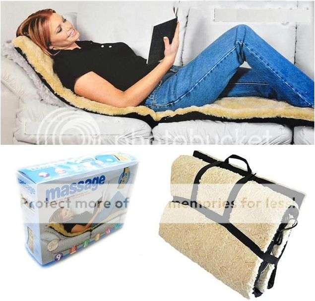 *LOCAL STOCK* Luxury Soft Velvet Massage Mat Remote Control Full Body Massager Vibration And Heat