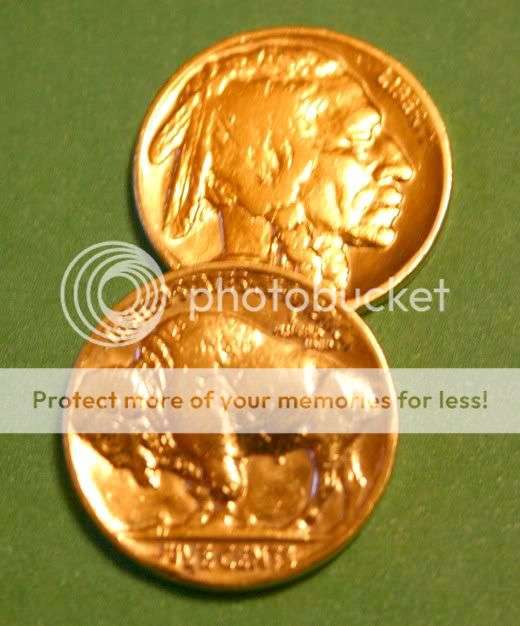 *** 24K GP BUFFALO NICKELS  ***