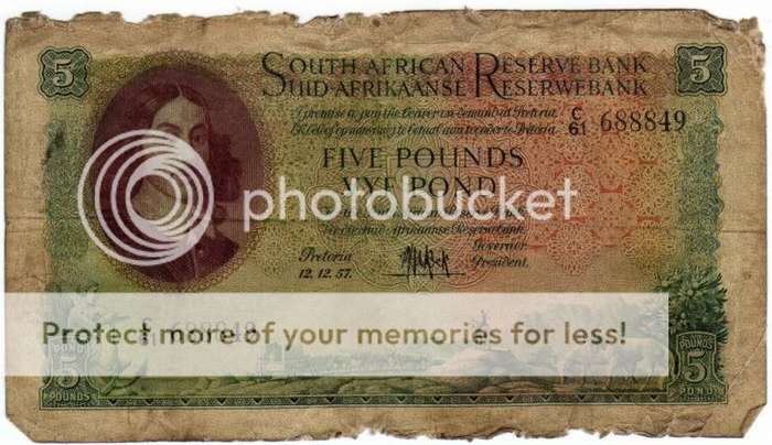 GPC de Kock  FIVE POUNDS NOTE  C61 688849