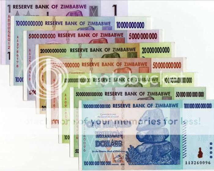$$$ LATE ENTRY $$$          $$$ WOW  $$$  Zimbabwe  8 Notes Set