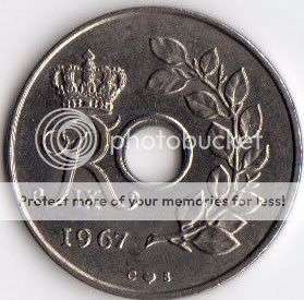 *** 1967 25 ORE DANMARK ***