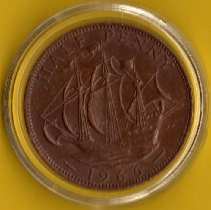 1966 BRITISH HALF PENNY                                        SUN249
