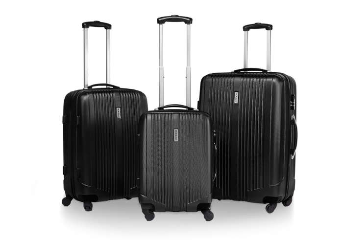 3 Piece ABS Trolley Luggage Bag Set , 20" 24" 28" (Available in Black)