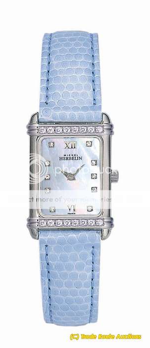 MICHEL HERBELIN LADIES LEATHER BAND WATCH - 1706/16X60BL *** R 9,000-00 ***