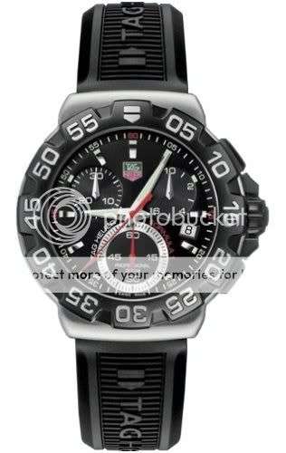 TAG Heuer Men's Formula 1 Chronograph Watch - CAH1110 - Black Dial - Rubber strap