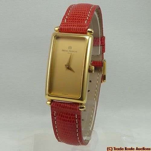 MICHEL HERBELIN LADIES LEATHER BAND WATCH -7050 *** R 6,000-00 ***