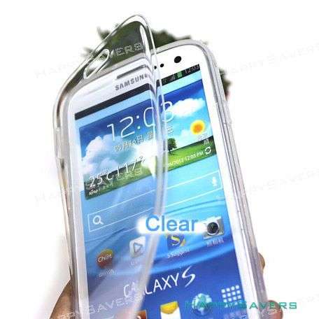 Clear Crystal Transparent Wallet Case Cover Pouch Front+Back For SamSung Galaxy S4 i9500