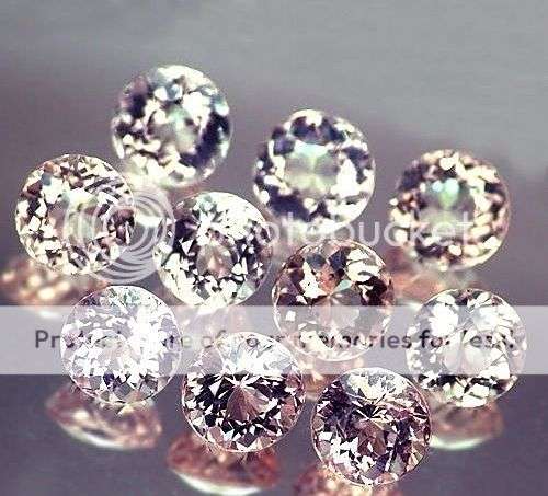 GLORIOUS LOT - 3.45CTR. (10 PCS) ROUND FACET CALIBRATED SIZE (5 x 5 mm) PINK MORGANITES