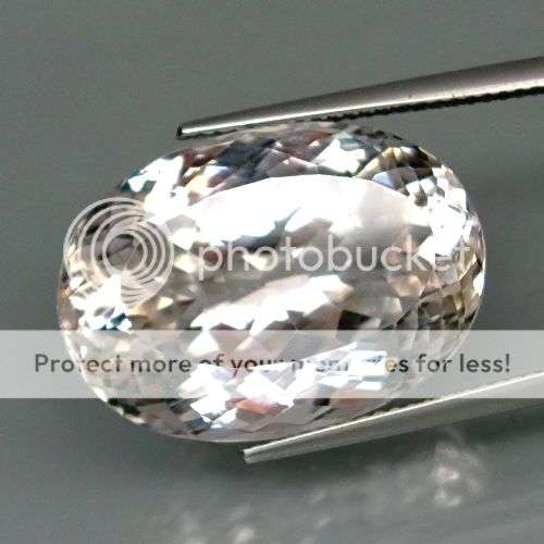 30.65CT!  TOTALLY NATURAL RARE OVAL FACE PLATINIUM KUNZITE!! OVAL FACET 100% UNTREATED.