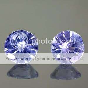 Stunning 0.50 cts Pair EYE CATCHING MARVELOUS BLUE TANZANITES-  4.40MM. No Reserve! Top class!