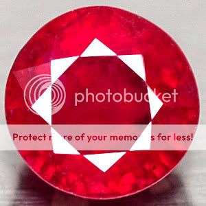 1.05ct.Gorgeous Round Top Blood Red Natural Ruby (Madagascar) Gemstone .100% Natural!