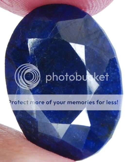 19.85cts Oval Cut Indian Blue Sapphire Gemstone - 100% Natural Sapphire Corundum
