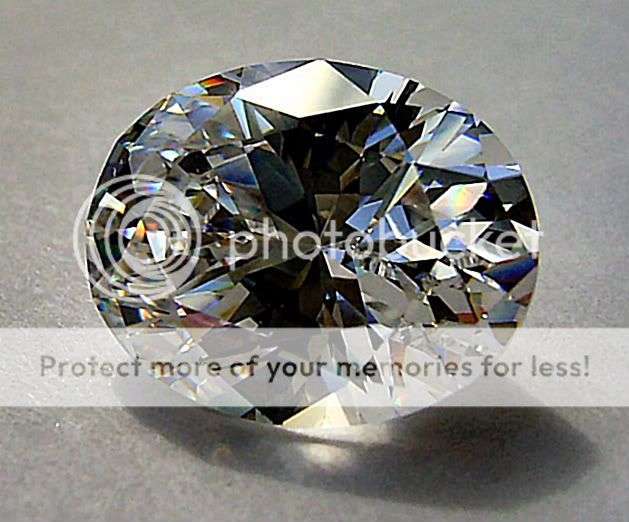5 Cts Round Lab Created Flawless Diamond Simulate - Russian!