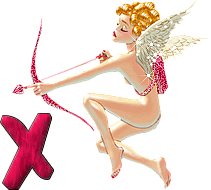 animated cupid photo: Cupid Fairy alphabet animated gif X.gif
