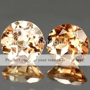 4.80Cts. PERFECT PAIR Top Round Champagne Topaz Gemstones - SHIPPED FROM WITHIN SA!!