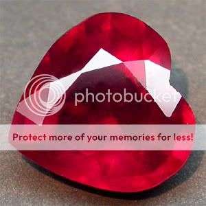 2.08CT.AAA PIGEON BLOOD RED MADAGASCAR RUBY HEART SHAPE