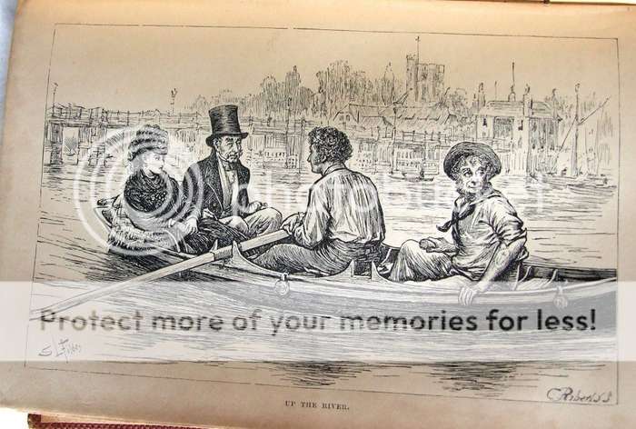 1874 ed. illustrated Mystery of Edwin Drood, East West India Dock Co. Library stamp, Chapman & Hall