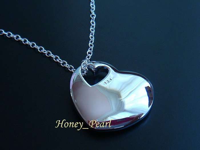 925 Sterling silver heart necklace!