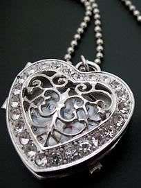 Stunning Crystal Locket Watch