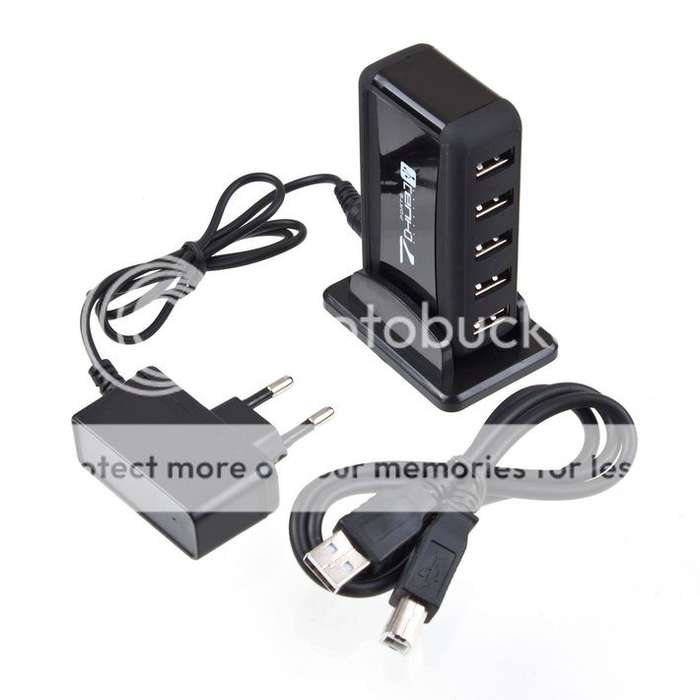 7 Port USB Hub with external power