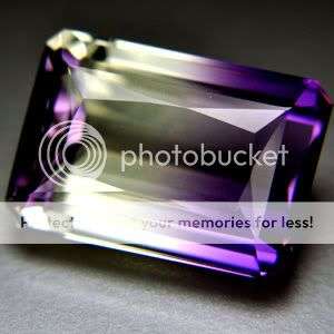 HUGE - 14.95ct FLAWLESS BI-COLOR PURPLE CANARY AMETRINE GEM