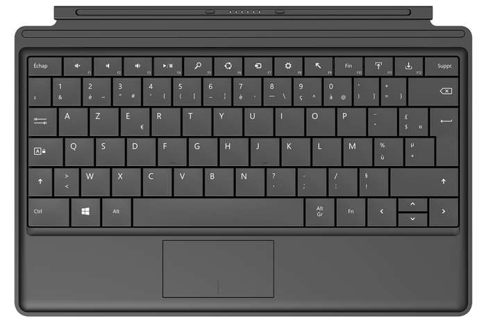 Microsoft Surface Pro 4 Type Cover (Black, AZERTY)