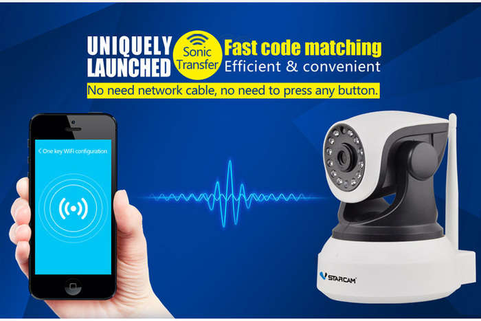 *LOCAL STOCK* - 720P HD Wireless WiFi IP Camera Audio ONVIF Android iPhone Windows SD Card CCTV