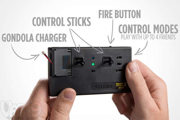 Sophisticated controller for the Nano Blimp Indoor RC blimp.