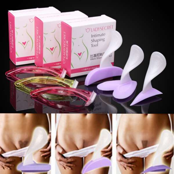 Bikini Privates Shaving Stencil Sexy Female Pubic Hair Razor