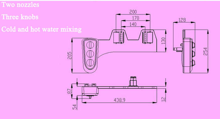 Smart Toilet Bidet Flushbonading Female hygeian Flushing Device