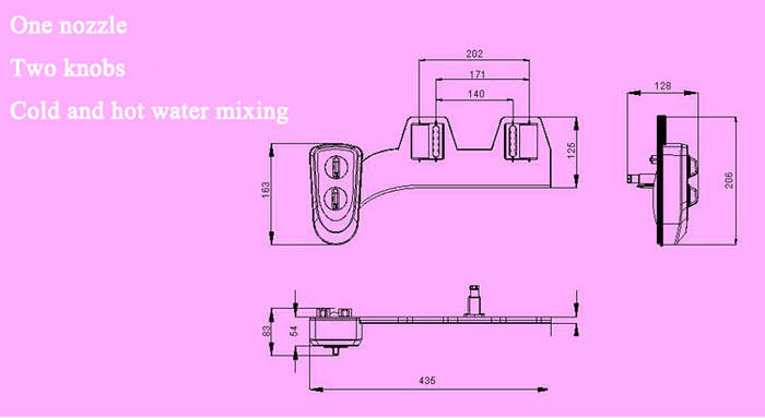 Smart Toilet Bidet Flushbonading Female hygeian Flushing Device