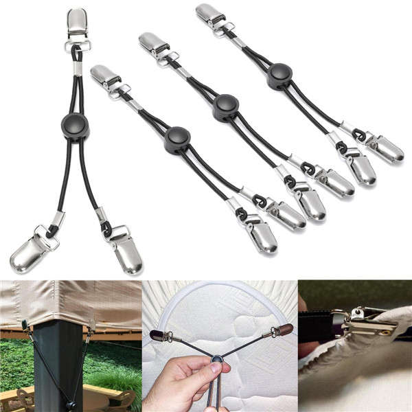 3-Way Adjustable Bed Sheet Fasteners clips