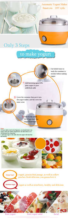220V Homemade Automatic Yogurt Maker Electric Yogurt Cream Making Machine