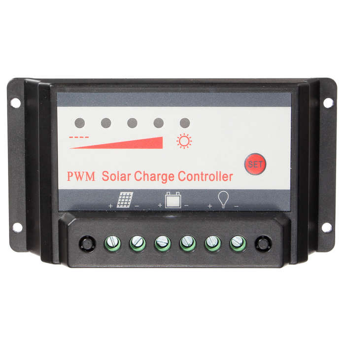 10A 12V/24V Auto PWM Solar Charger Controller Battery Charging Regulator