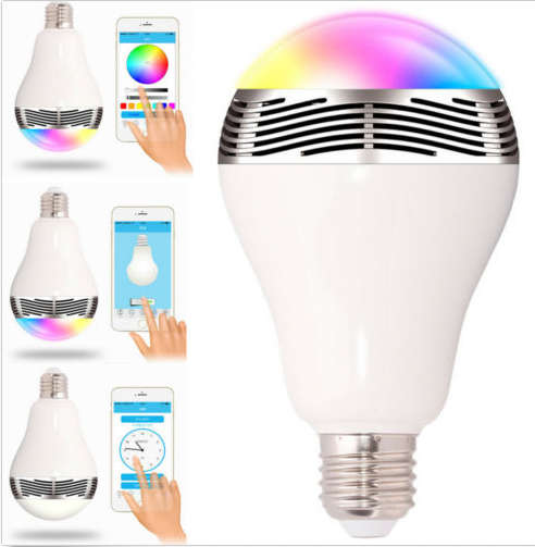 E27 Bluetooth Control LED 7 Colors RGB Bulb Light Lamp Music Audio Smart Speaker