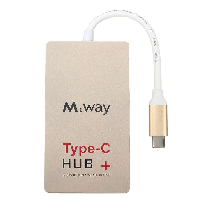 M.Way USB 3.1 Type-C to 4k HDMI USB 3.0 HUB USB-C Charger SD Card Reader Adapter * FREE SHIPPING