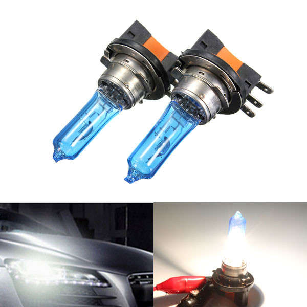 55W Car H15 Xenon Super White Headlight Bulb DRL HID 6000K For AUDI VW GOLF