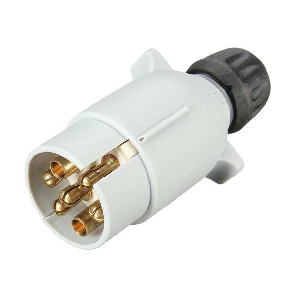 7 Pin 12S Car Trailer Caravan Gray Electric Plug Socket Towing
