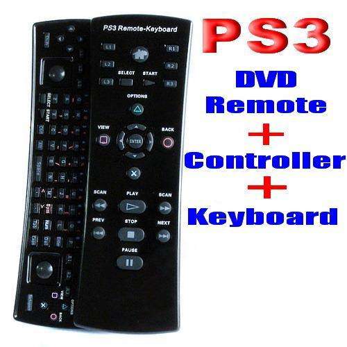 PS3 Wireless Remote / Keyboard / Control - 3 IN 1!! - Brand New and Sealed - Earn FREE POSTAGE