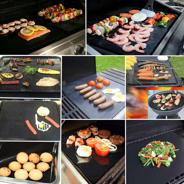 Non-stick BBQ Grill Mat Barbecue Cake Baking Mats 