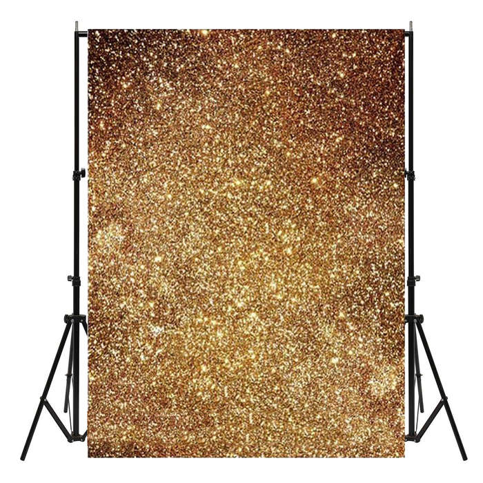 3X5ft Vinyl Golden Glitters Photography Background Backdrop Photo Studio Prop - 0.15kg