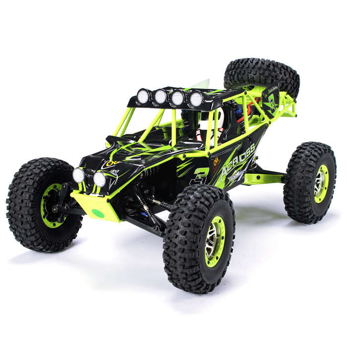 WLtoys 10428 1/10 2.4G 4WD RC Monster Crawler RC Car with LED Light