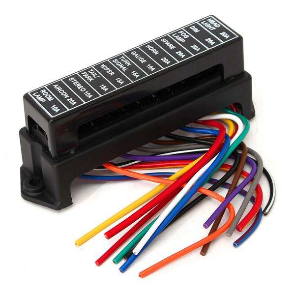 32V 12 Way Circuit Car Boat Automotive Blade Fuse Box Block Holder ATC ATO RV25