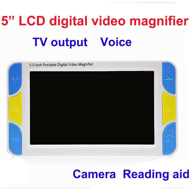 UM005 Low Vision 5inch LCD Handheld Video Magnifier Reading Magnifier Aid Digital Video Magnifier E