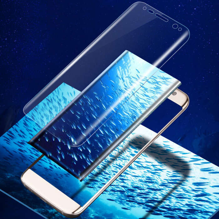 PET Clear Transparent 3D Soft Curved Full Cover Screen Protector For Samsung Galaxy S8/S8 Plus  -* S