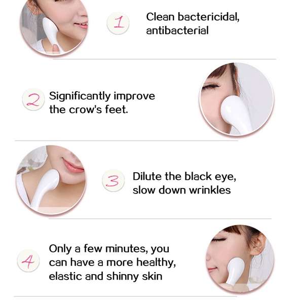 Micro Vibrate Anti-wrinkle Facial Massager Roller Ion Face Care Clean Tool