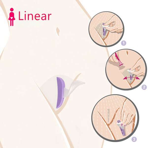 Bikini Privates Shaving Stencil Sexy Female Pubic Hair Razor