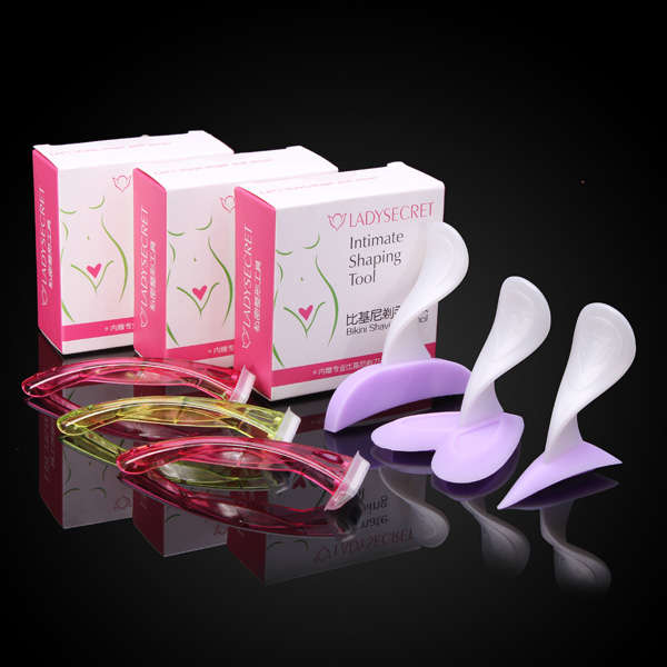 Bikini Privates Shaving Stencil Sexy Female Pubic Hair Razor