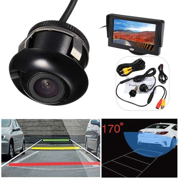 Car Rear Reverse Parking Camera Night Vision Waterproof 170 Degrees